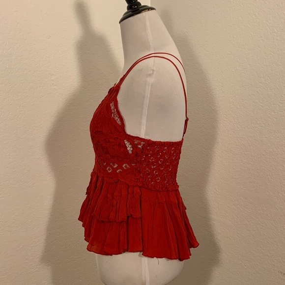 NWT! Free People Intimately Red Adella Cami Top - Picture 8 of 11